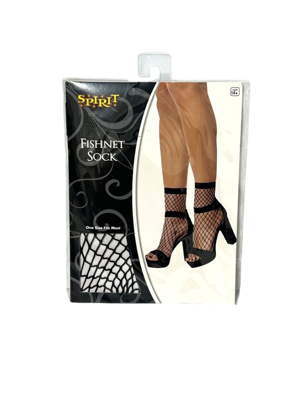 NWT Spirit Halloween Black Fishnet Ankle Socks